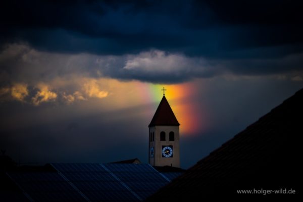 20170524 Abendstimmung Regenbogen über der Marienkirche